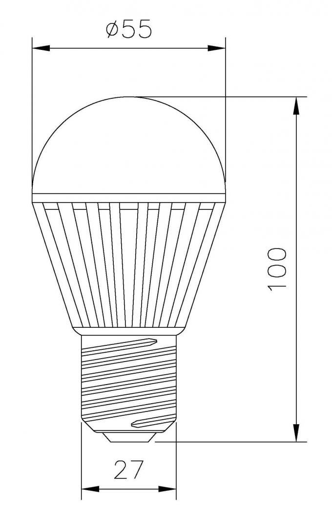 4W Dimmable एलईडी बल्ब, E27 पारिस्थितिकी के अनुकूल हल्के वाणिज्यिक में