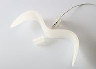 राल दूध सफेद आधुनिक प्रकाश फिक्स्चर, बर्ड आकार एलईडी लाइट्स निलंबन