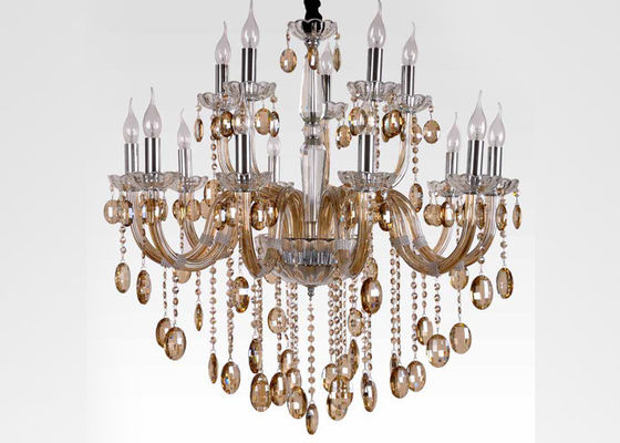 Electroplated शराब 1500W के साथ लक्जरी कला ग्लास आधुनिक बड़े होटल झाड़