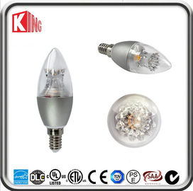 360 डिग्री Dimmable एलईडी बल्ब 5W E14 रेशा मोमबत्ती झूमर के लिए सजावटी