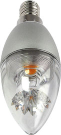 360 डिग्री Dimmable एलईडी बल्ब 5W E14 रेशा मोमबत्ती झूमर के लिए सजावटी