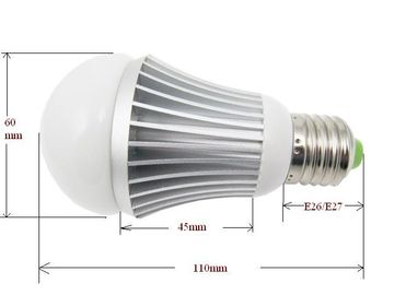 हाई पावर 5W E27 एलईडी ग्लोब प्रकाश बल्ब AC85 - 265V / DC12V / DC24V एलईडी बल्ब दीपक