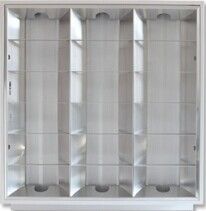 600x600mm 36W रा 80 SMD5630 2800lm एलईडी फ्लैट पैनल छत रोशनी सफेद शांत