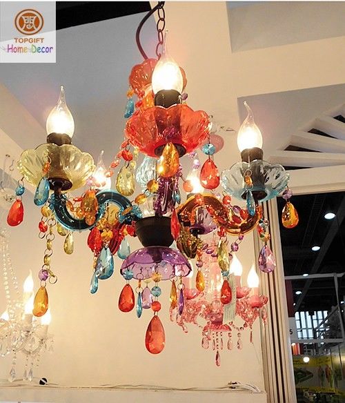 उद्दीप्त रंगीन एक्रिलिक Celling झूमर रोशनी होटल / रेस्तरां के लिए